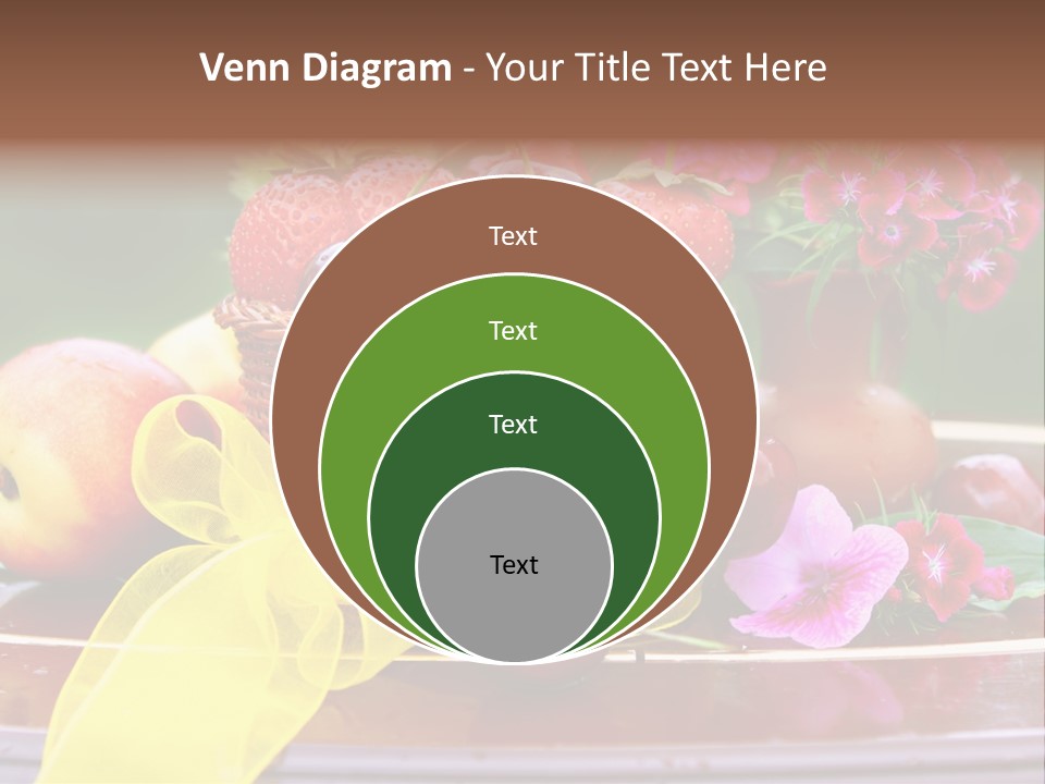 Table Diet Basket PowerPoint Template