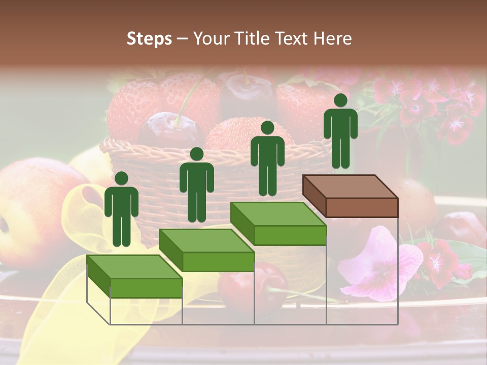Table Diet Basket PowerPoint Template