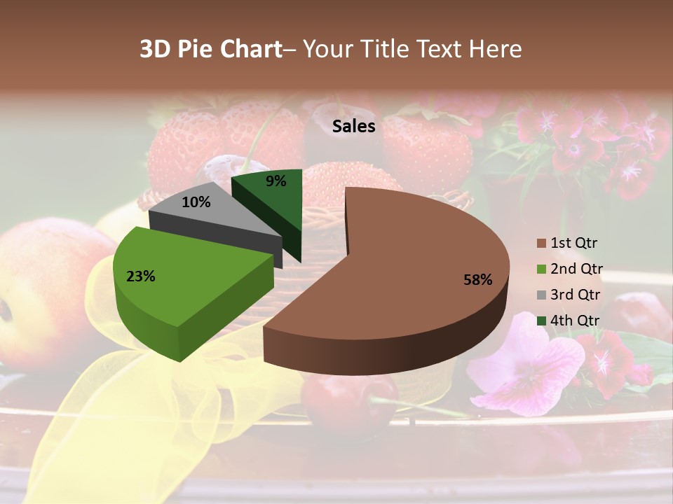Table Diet Basket PowerPoint Template