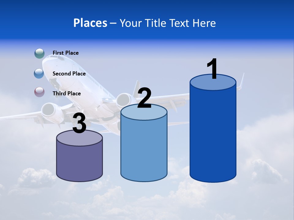 Travel Flying Aeroplane PowerPoint Template