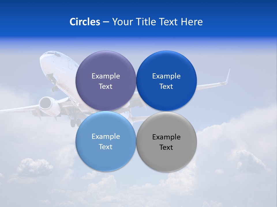 Travel Flying Aeroplane PowerPoint Template