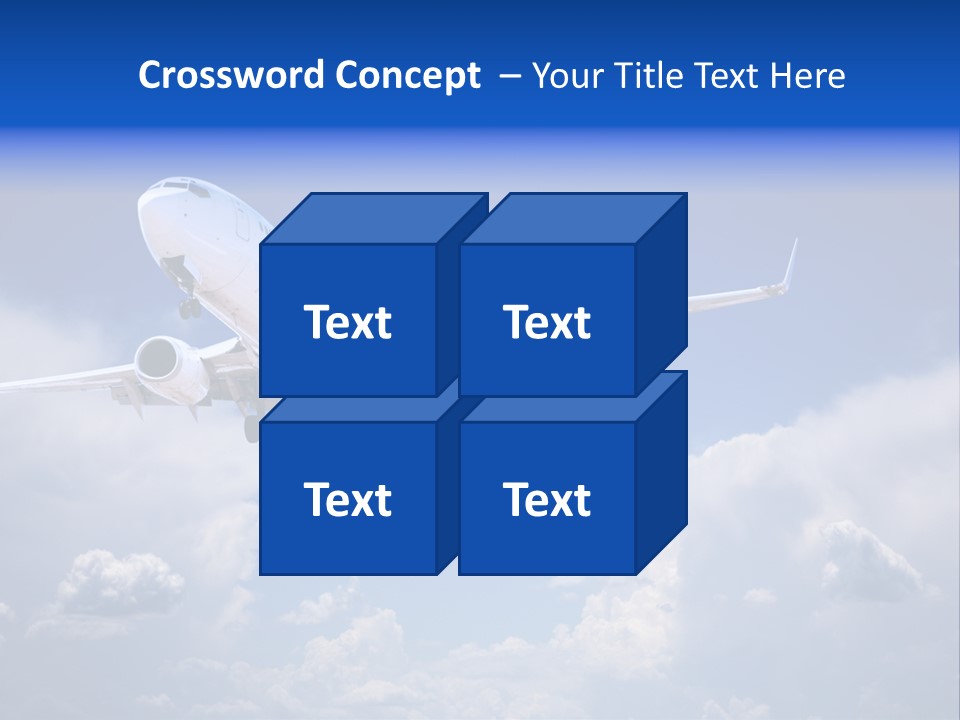 Travel Flying Aeroplane PowerPoint Template