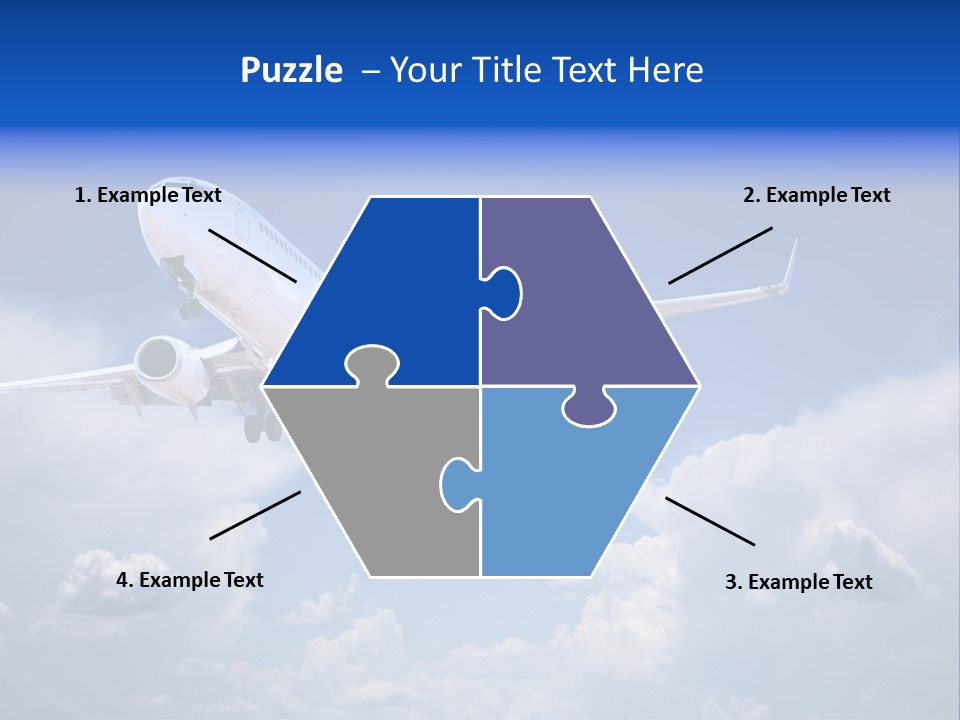 Travel Flying Aeroplane PowerPoint Template