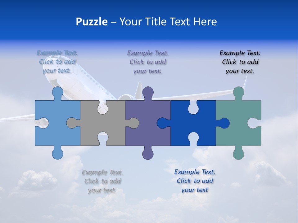 Travel Flying Aeroplane PowerPoint Template