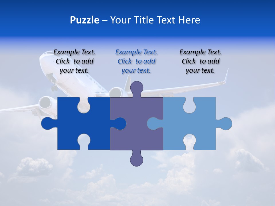 Travel Flying Aeroplane PowerPoint Template