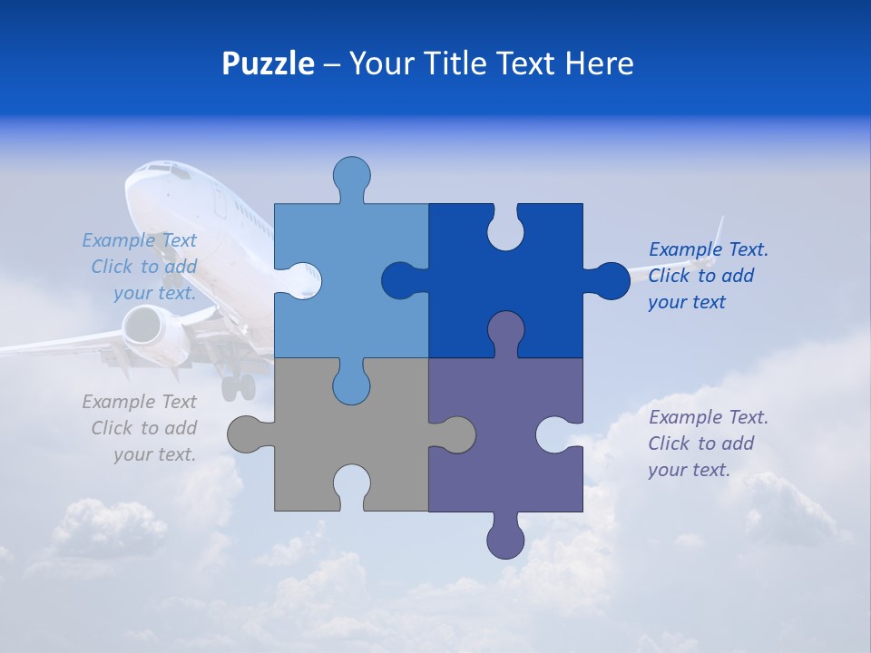 Travel Flying Aeroplane PowerPoint Template