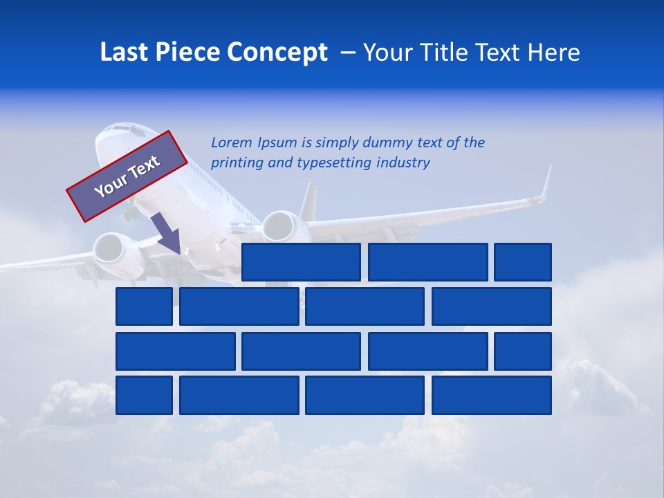 Travel Flying Aeroplane PowerPoint Template