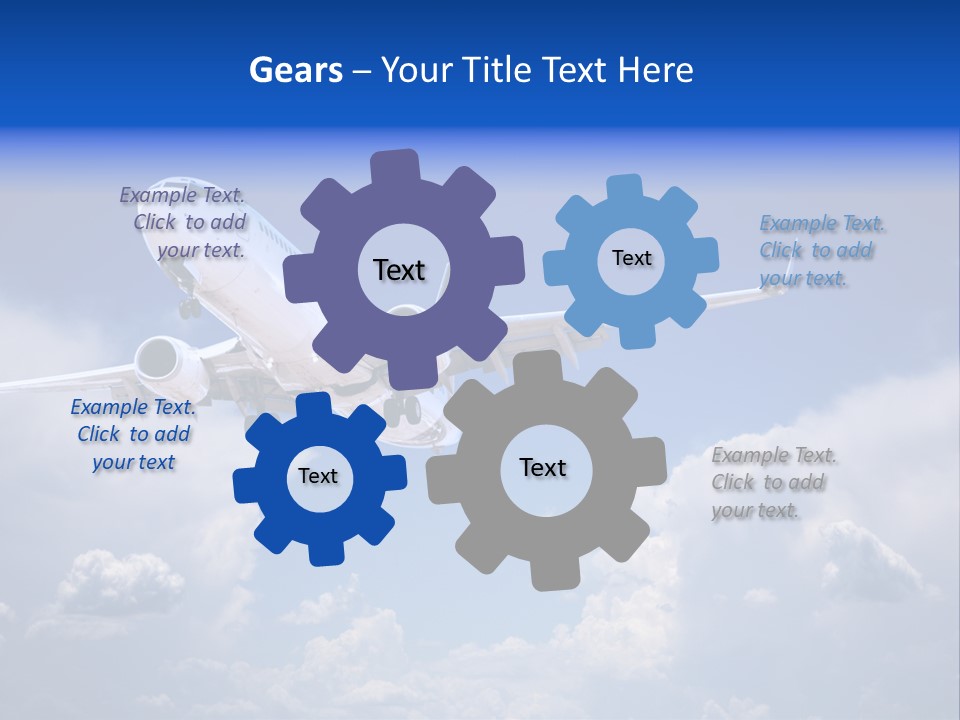 Travel Flying Aeroplane PowerPoint Template