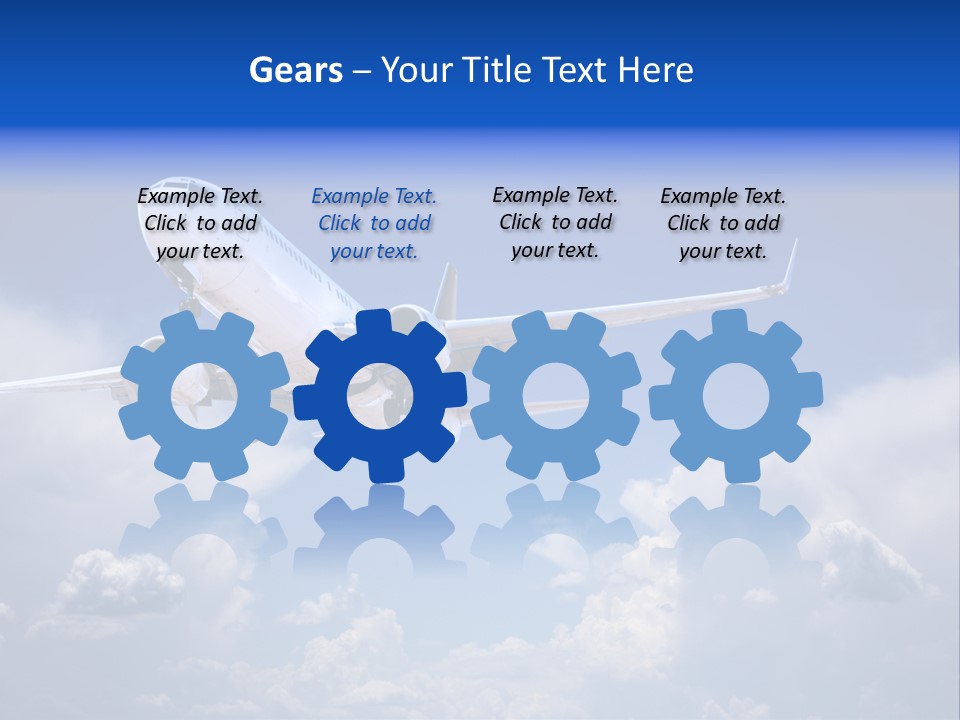 Travel Flying Aeroplane PowerPoint Template