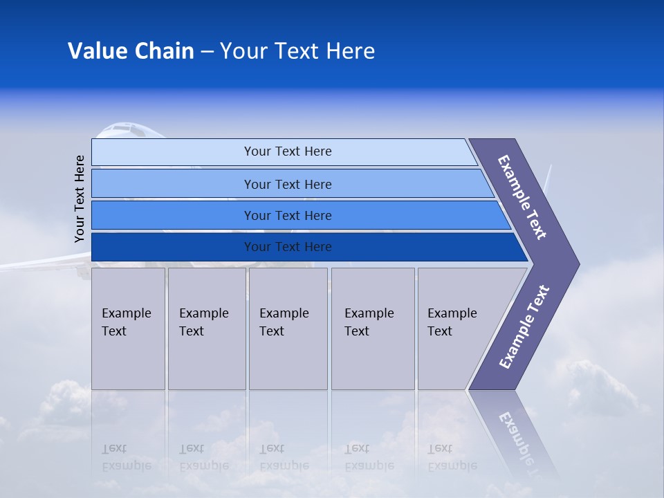 Travel Flying Aeroplane PowerPoint Template
