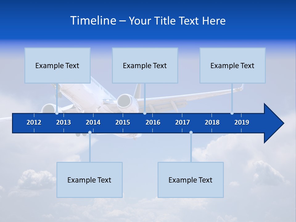 Travel Flying Aeroplane PowerPoint Template
