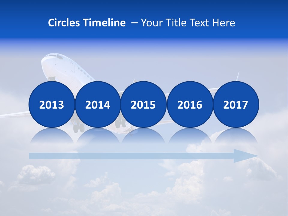 Travel Flying Aeroplane PowerPoint Template