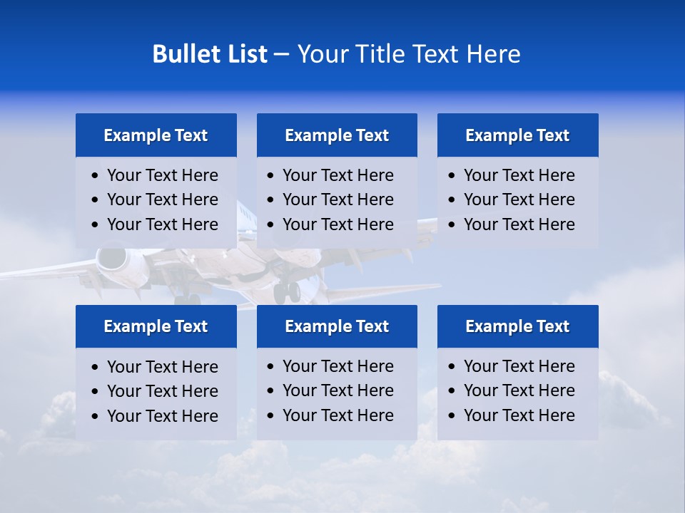 Travel Flying Aeroplane PowerPoint Template