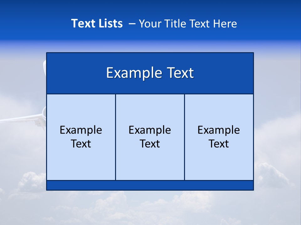 Travel Flying Aeroplane PowerPoint Template