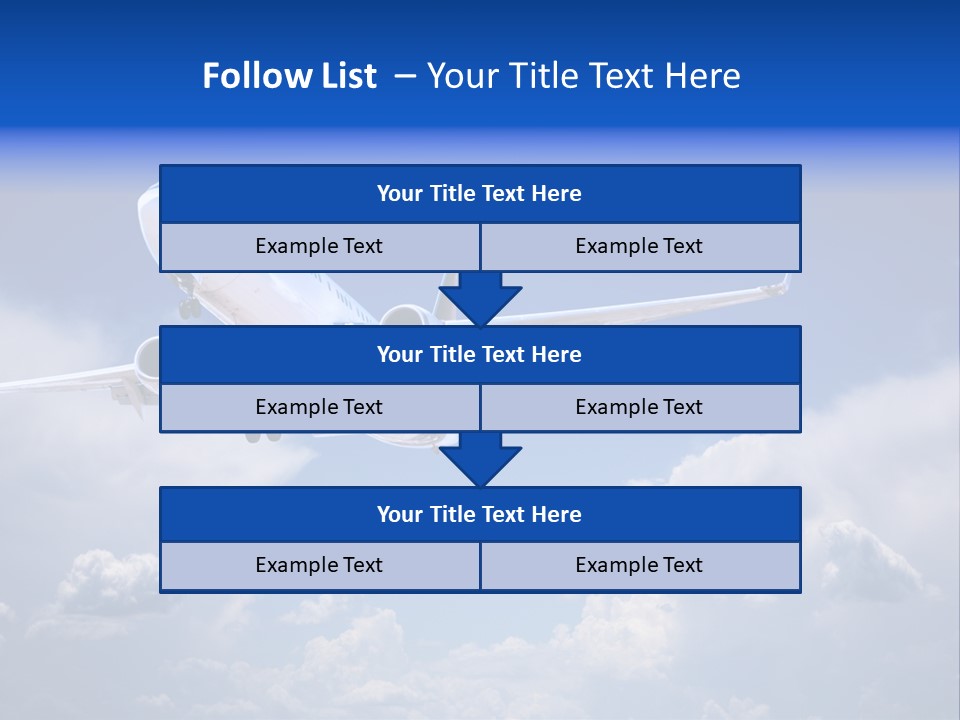 Travel Flying Aeroplane PowerPoint Template