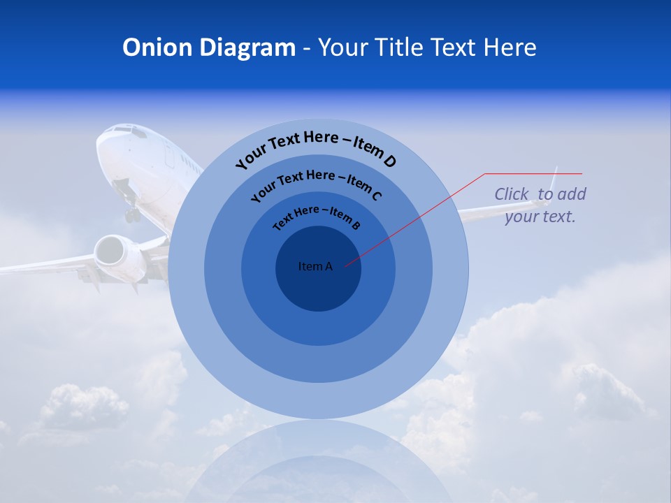 Travel Flying Aeroplane PowerPoint Template