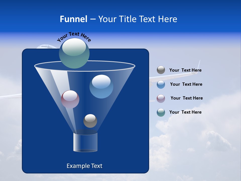 Travel Flying Aeroplane PowerPoint Template