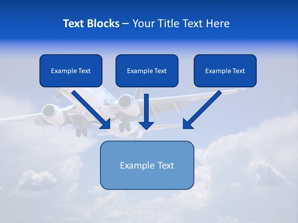 Travel Flying Aeroplane PowerPoint Template