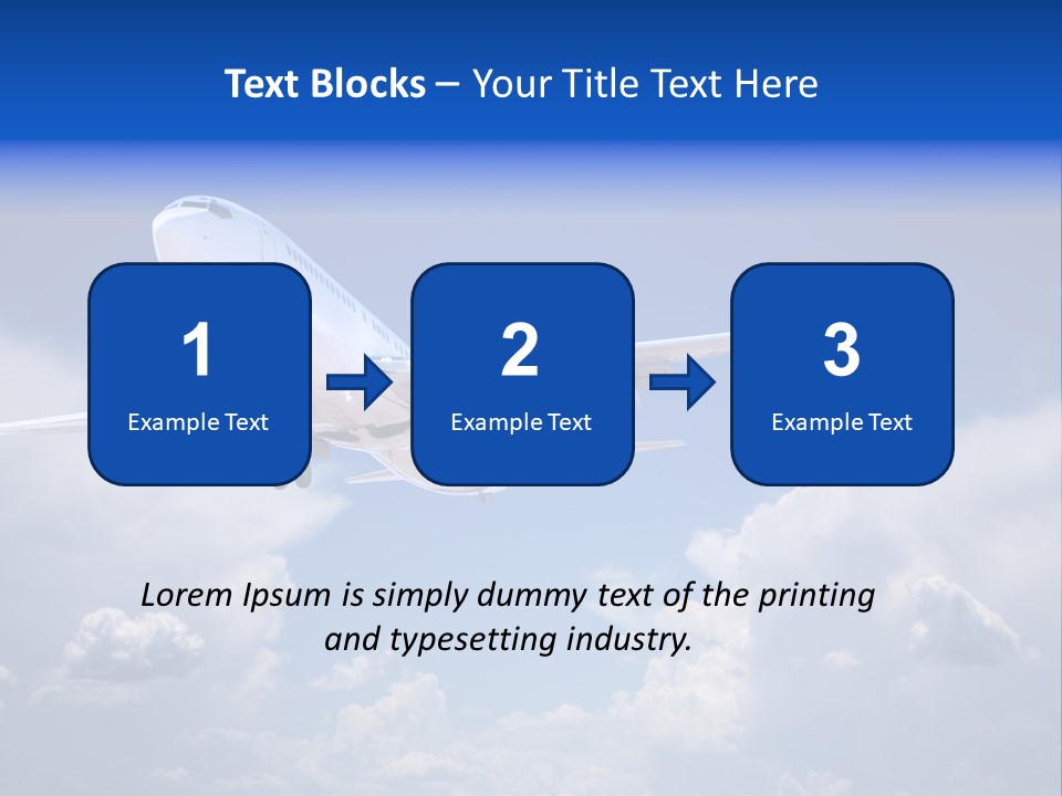 Travel Flying Aeroplane PowerPoint Template