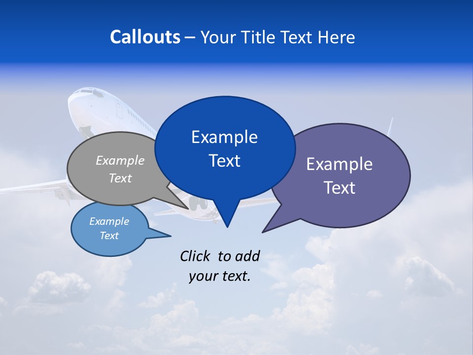 Travel Flying Aeroplane PowerPoint Template