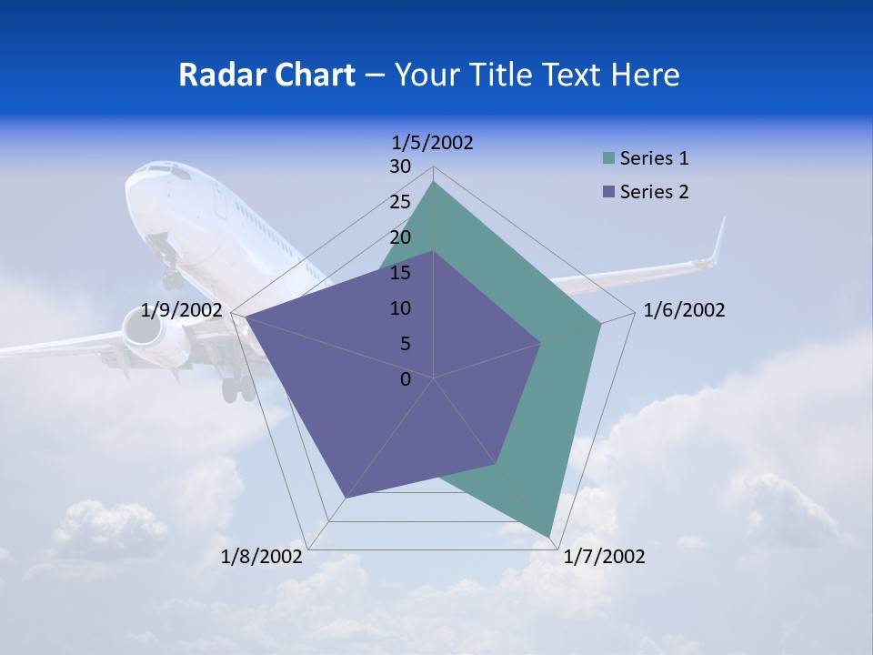 Travel Flying Aeroplane PowerPoint Template