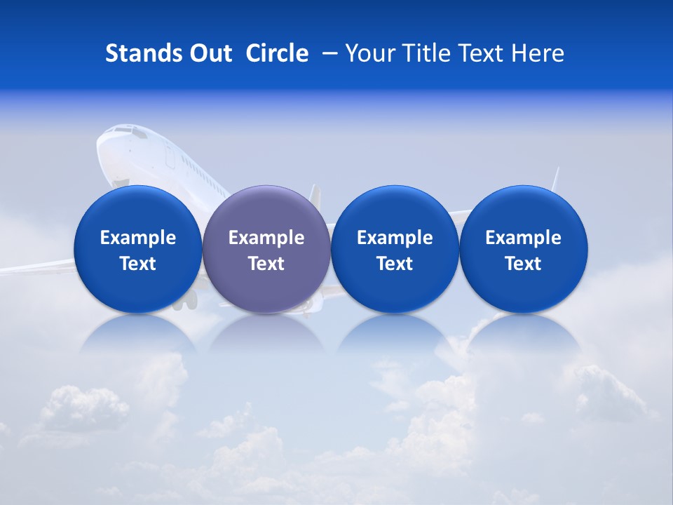 Travel Flying Aeroplane PowerPoint Template