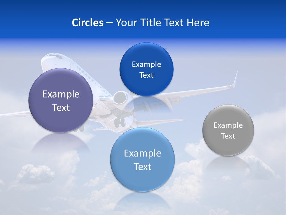 Travel Flying Aeroplane PowerPoint Template