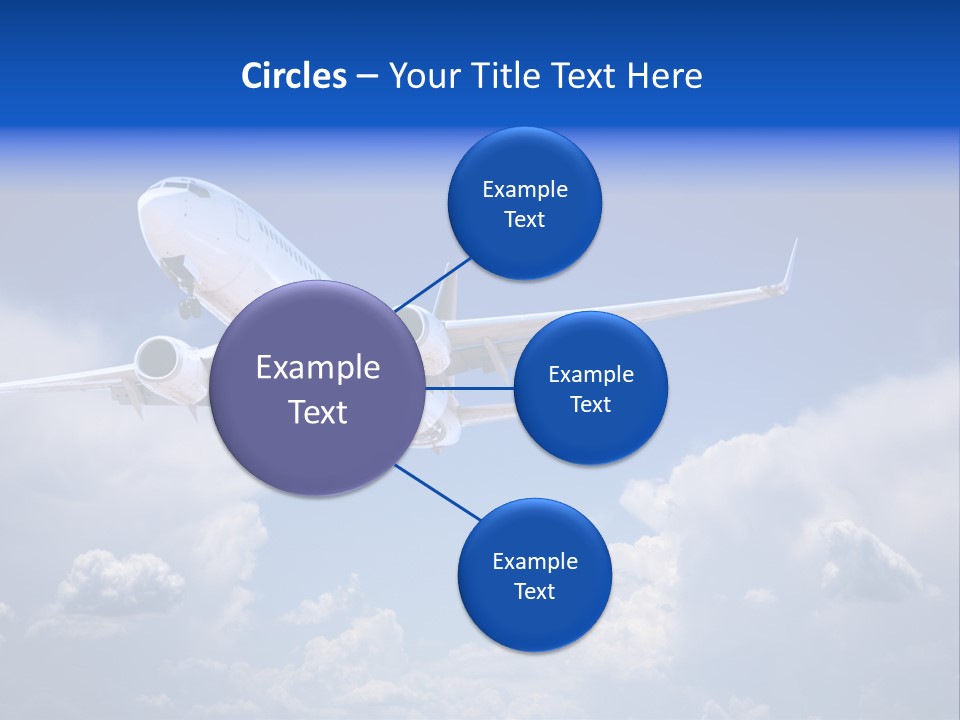 Travel Flying Aeroplane PowerPoint Template
