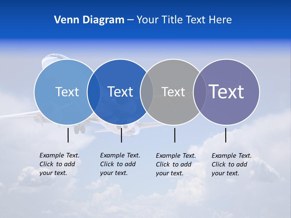 Travel Flying Aeroplane PowerPoint Template