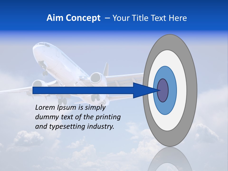 Travel Flying Aeroplane PowerPoint Template