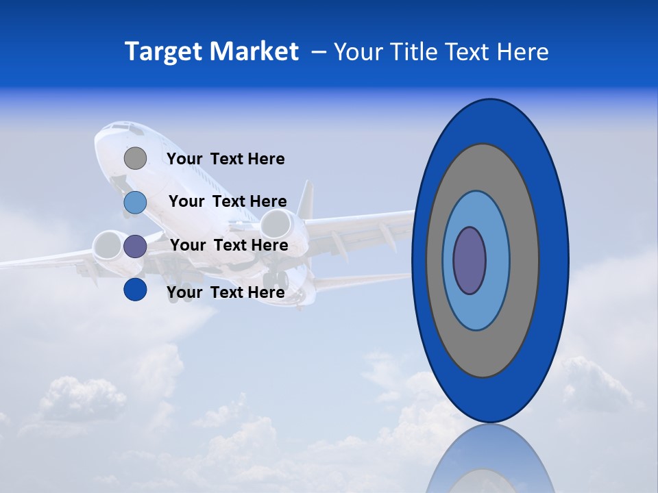 Travel Flying Aeroplane PowerPoint Template