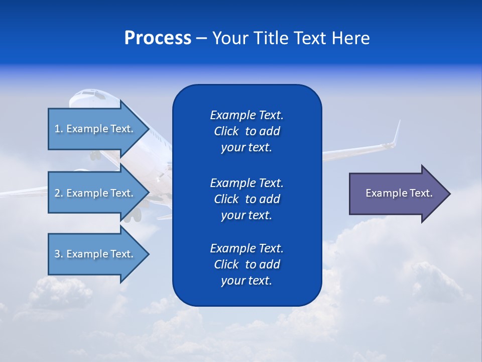 Travel Flying Aeroplane PowerPoint Template