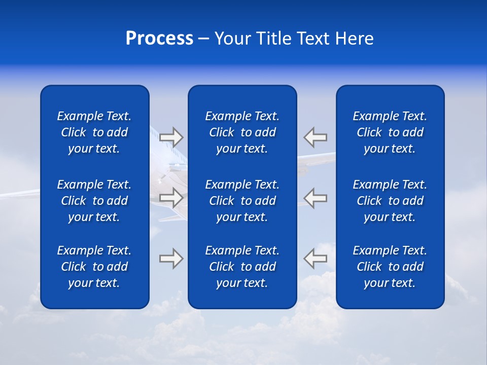 Travel Flying Aeroplane PowerPoint Template