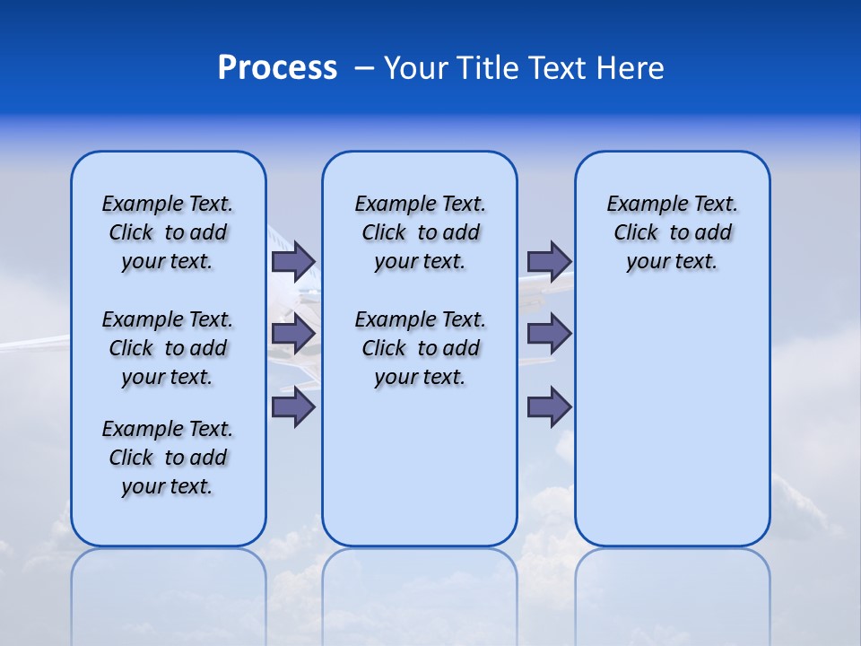 Travel Flying Aeroplane PowerPoint Template