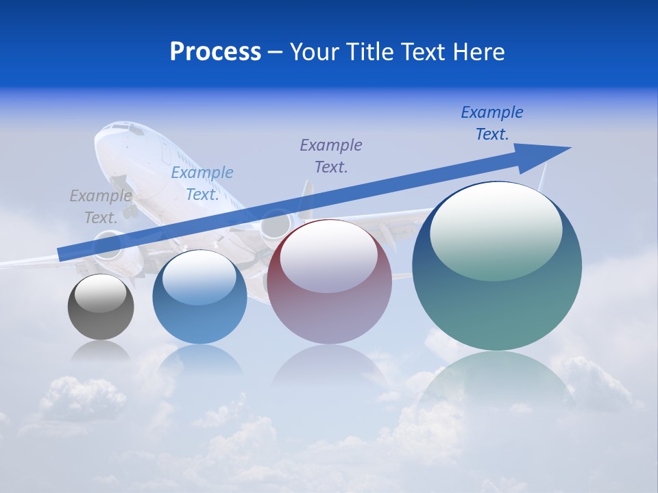 Travel Flying Aeroplane PowerPoint Template