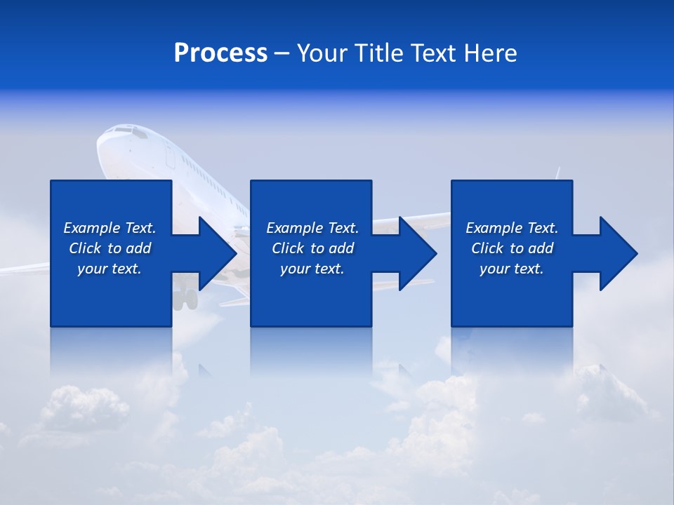 Travel Flying Aeroplane PowerPoint Template