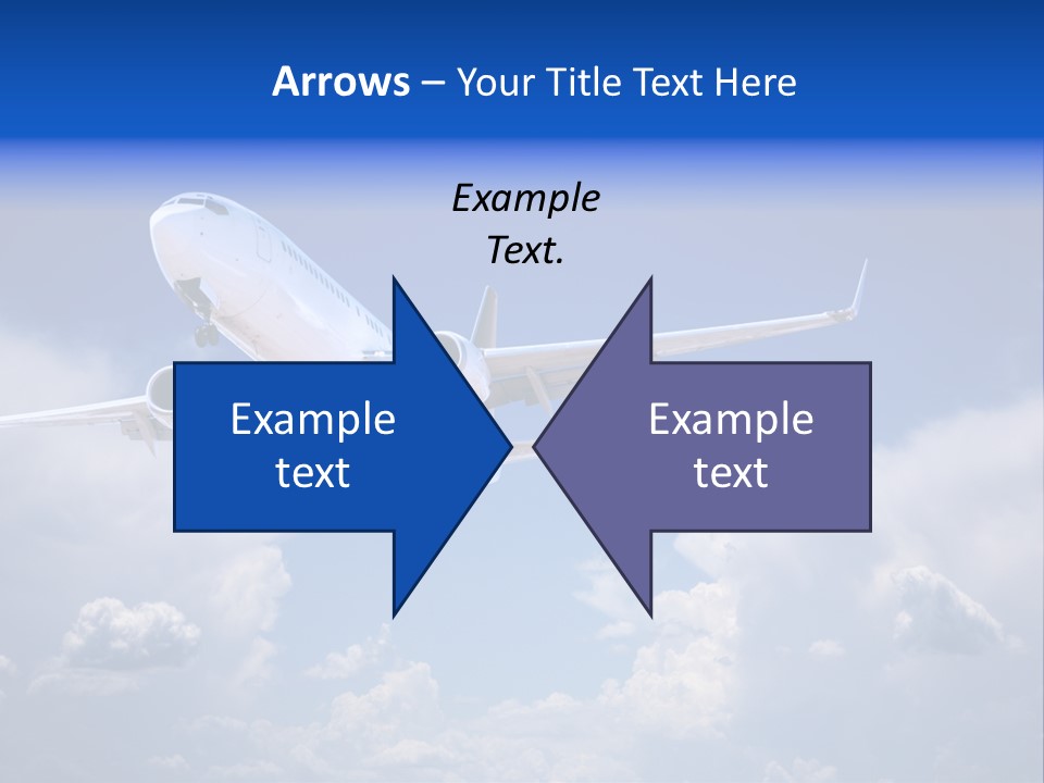 Travel Flying Aeroplane PowerPoint Template