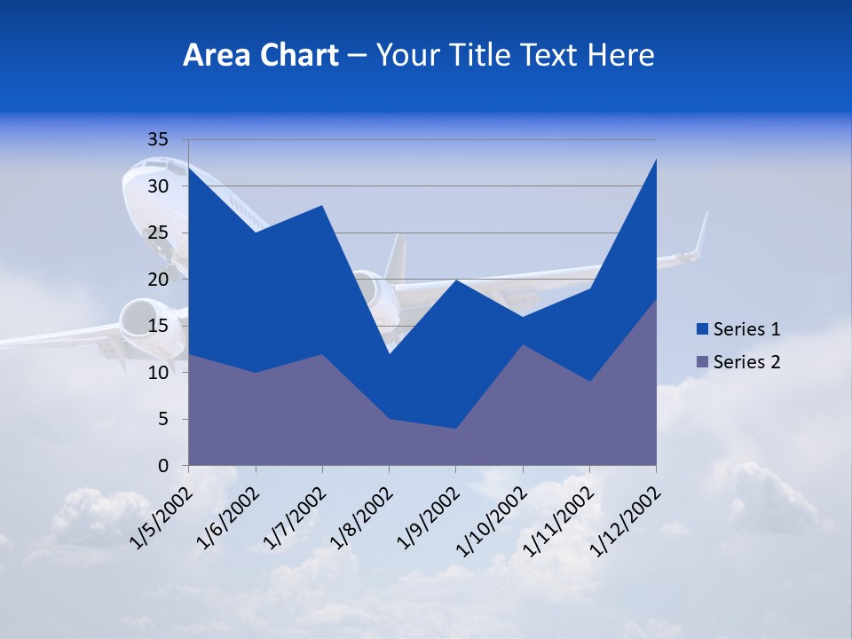 Travel Flying Aeroplane PowerPoint Template