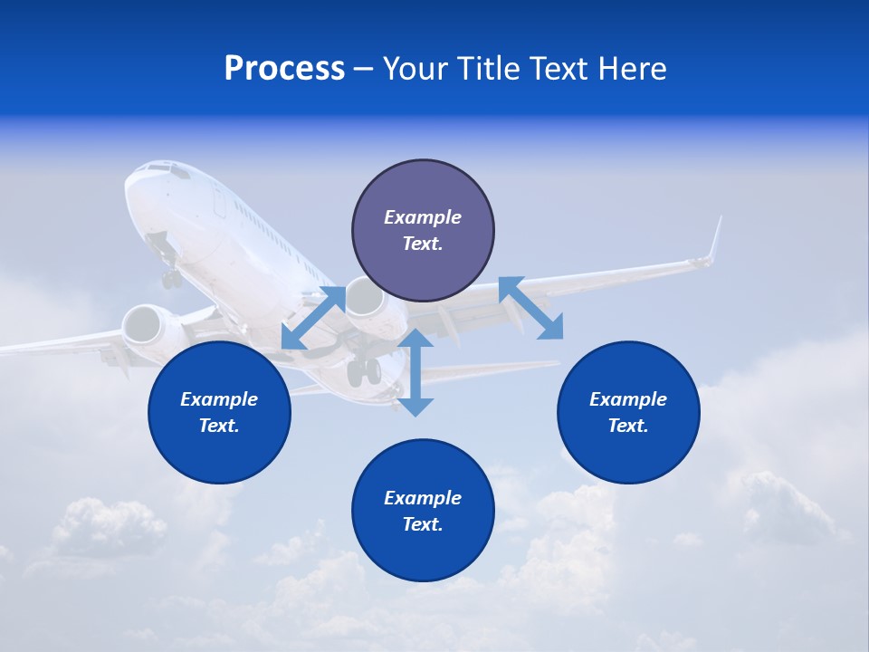Travel Flying Aeroplane PowerPoint Template