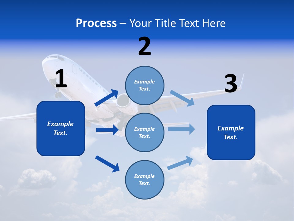 Travel Flying Aeroplane PowerPoint Template