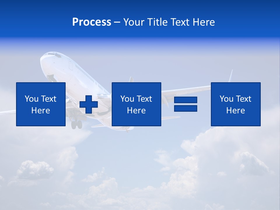 Travel Flying Aeroplane PowerPoint Template