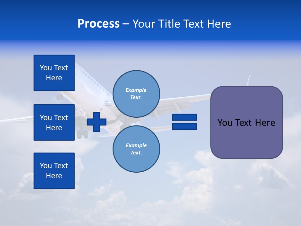 Travel Flying Aeroplane PowerPoint Template