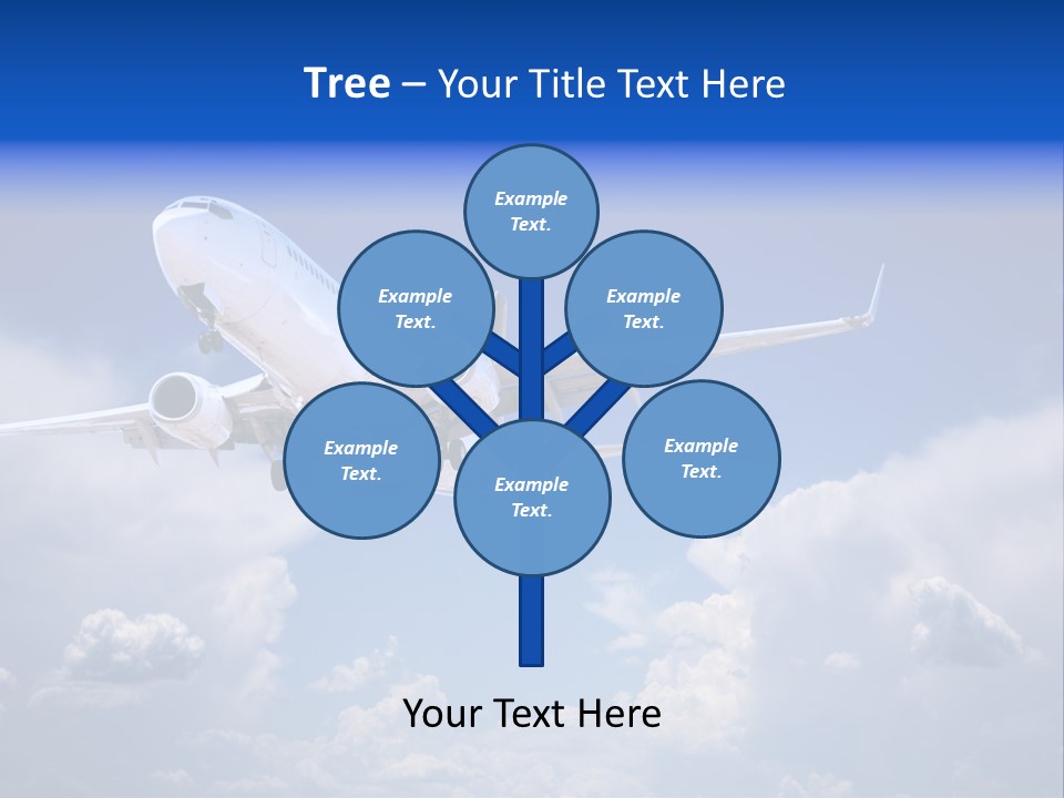 Travel Flying Aeroplane PowerPoint Template