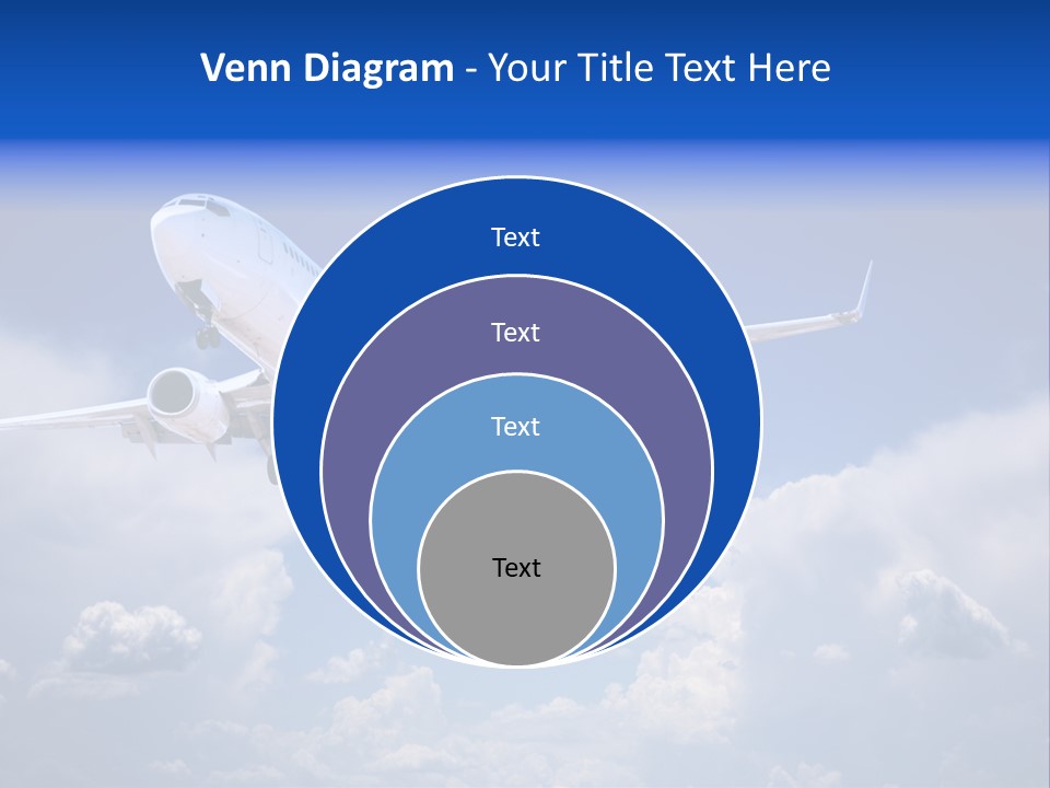 Travel Flying Aeroplane PowerPoint Template
