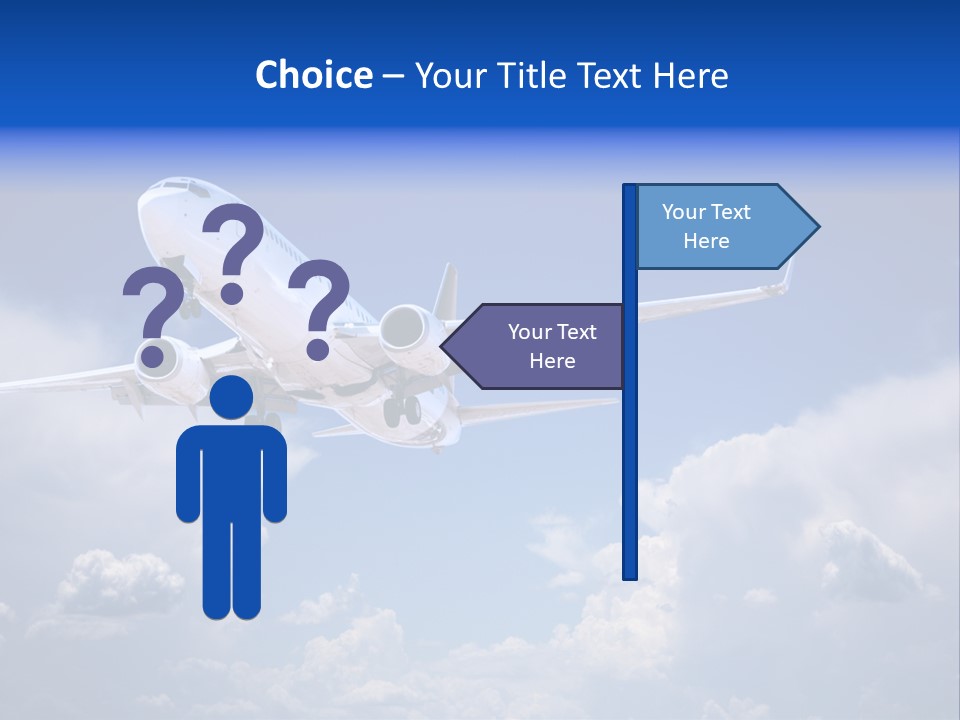 Travel Flying Aeroplane PowerPoint Template