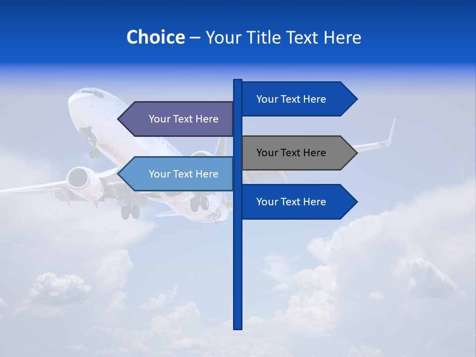 Travel Flying Aeroplane PowerPoint Template