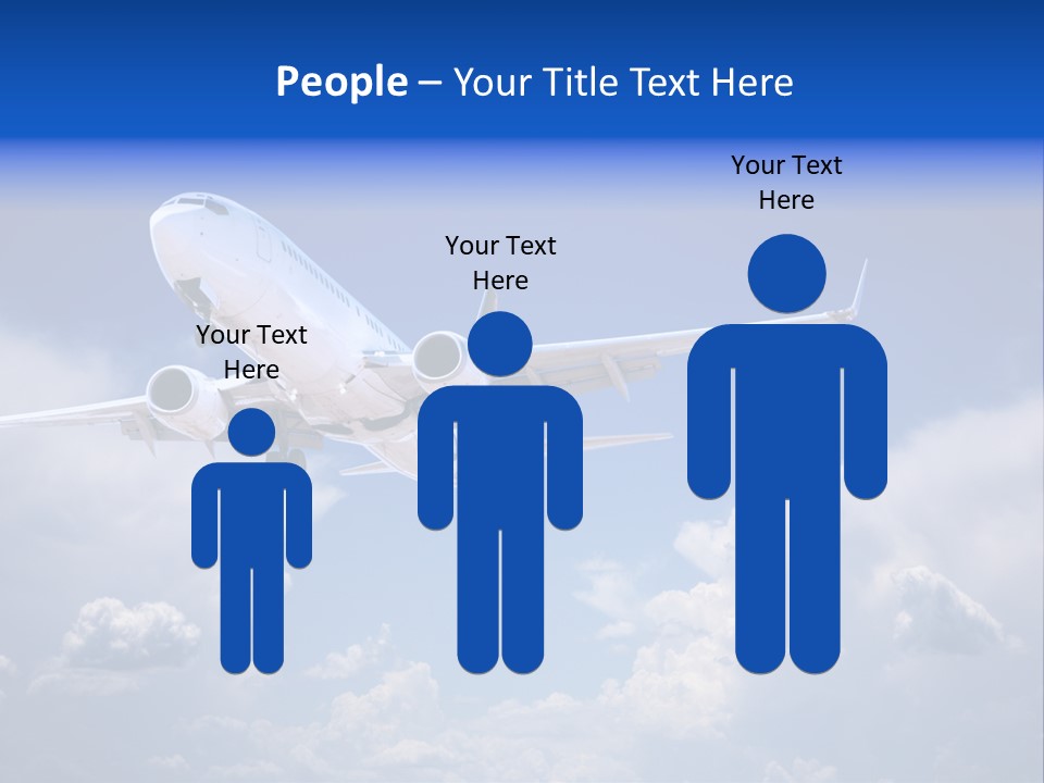 Travel Flying Aeroplane PowerPoint Template