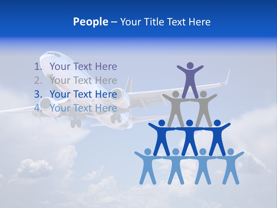 Travel Flying Aeroplane PowerPoint Template