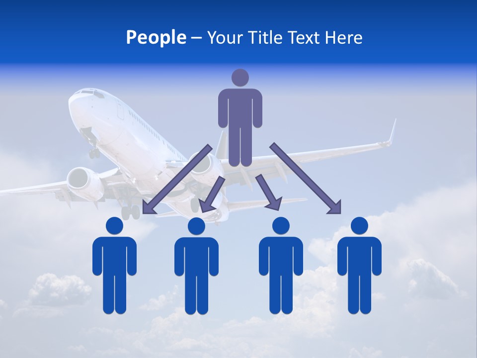 Travel Flying Aeroplane PowerPoint Template