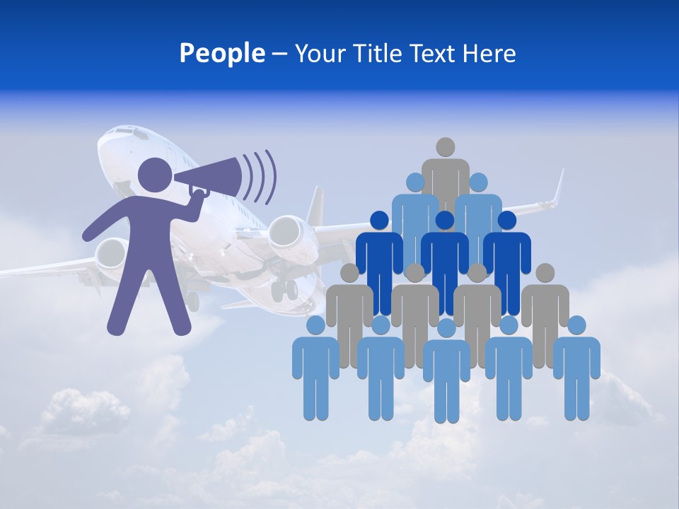 Travel Flying Aeroplane PowerPoint Template